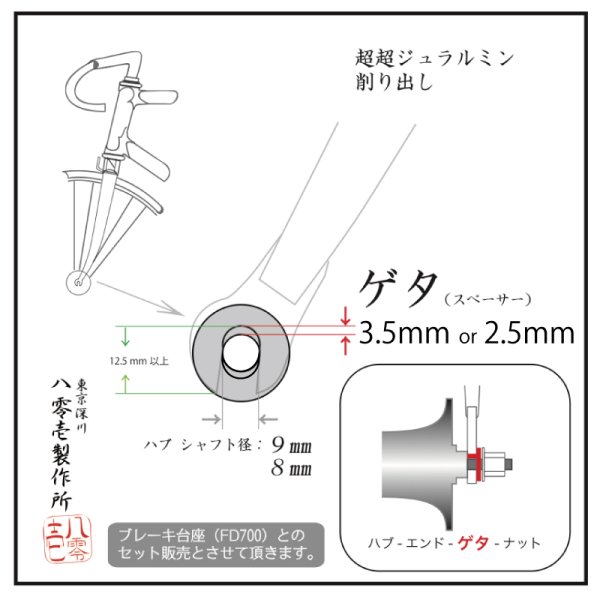 画像1: ゲタ（スペーサー） (1)